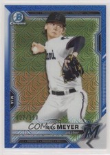 2021 Bowman Chrome Prospects Mega Box Blue Mojo Refractor 22/150 Max Meyer 4z8