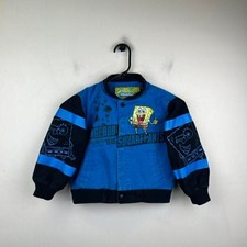 JH SpongeBob Square Pants Blue Varsity Jacket Size 6