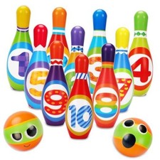 Kids Bowling Toy Set, Toddler Indoor Outdoor Activity Play Game Toys for Boy