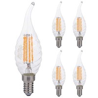 Optonica E14 Led-Lampe Kerze 4W 400Lm 2700K Warmweiß 5 StüCk