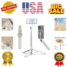 68" Magnetic Selfie Stick Tripod with Aluminum Strong Magnetic Holder for Mag...