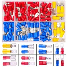 Twidec/Spade Crimp Connectors 2.8mm/4.8mm/6.3mm Male and 15 Types Terminals