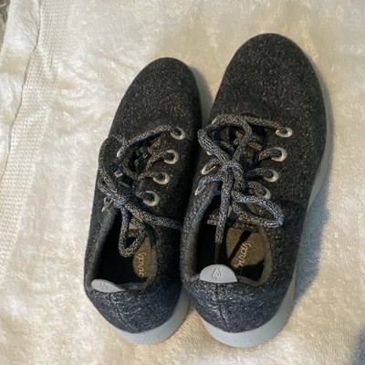 Allbirds Gray Wool Low Top Lace-Up Sneaker Solid Casual Active Unisex