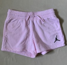 Jordan Jumpman Pink Fleece Shorts Youth Girls Size Medium NEW 30