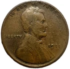 1911 P Lincoln Wheat Cent Good - Very Good (G-VG) Copper Average Circulated 1c