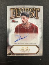 2024-25 Finest #FA-DA Zach Collins Finest Autographs Chicago Bulls