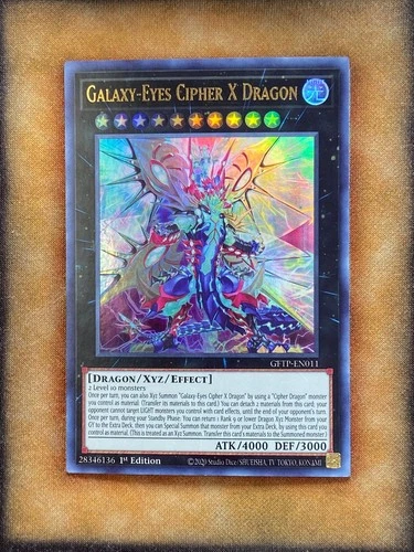 Yugioh Galaxy-Eyes Cipher X Dragon GFTP-EN011 Ultra Rare 1st Ed LP