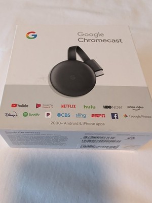 Google Chromecast 3rd Generation GA00439-US Streaming MFG: 08/2020