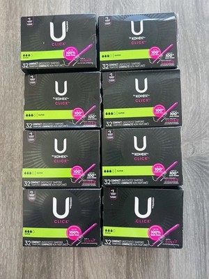 8 Brand New Kotex Tampons Lot- See Photos