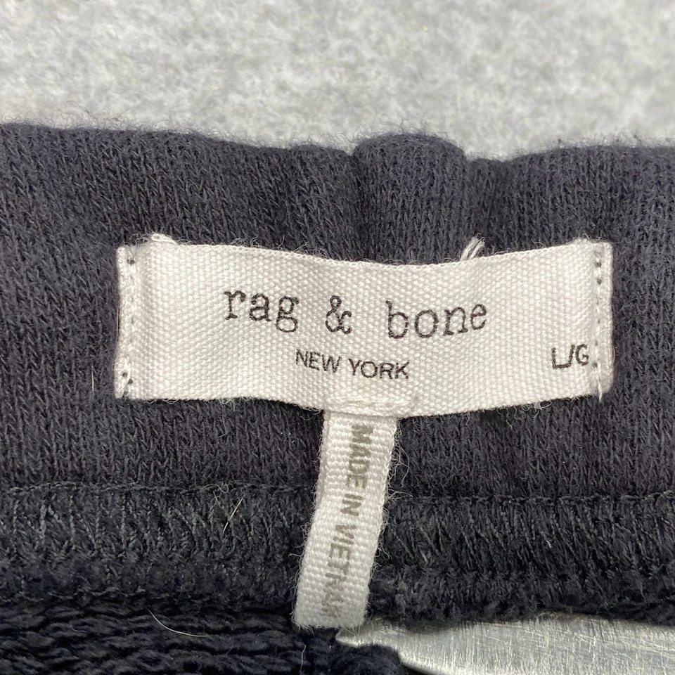 Pantalones de chándal Rag & Bone negros para hombre talla L deportes atléticos al aire libre correr desgastados Foto 2 de 4