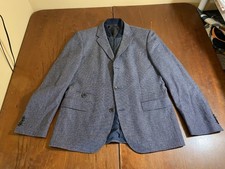 2025 HUGO BOSS Hardin1 Blue Removable Lining Sport Coat Suit Blazer 42R Wool