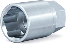 5 Spline Socket Key - Rust-Resistant Alloy Steel - Not for Lug Nuts - 1 Piece