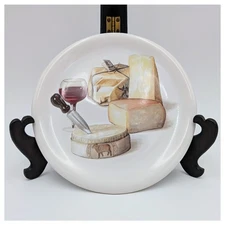 Ceramisia Cheese Plate Italy Made 6" Wine Dessert Snack Side Tidbit Dish Tuscany