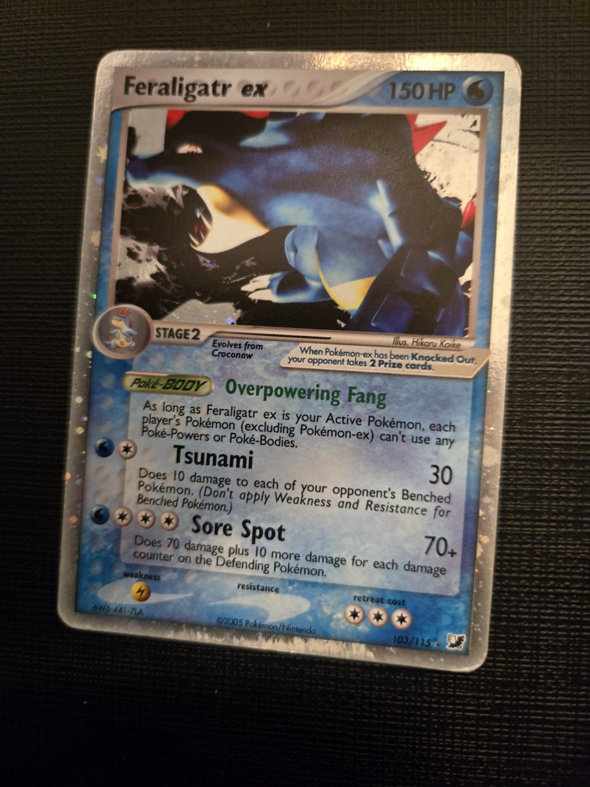 Feraligatr ex 103/115 Unseen Forces Holo