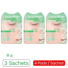 3 Sachets x 8 g MizuMi Pad Acne Skin Fit Invisible Toner Pad - ACNE PAD Facial