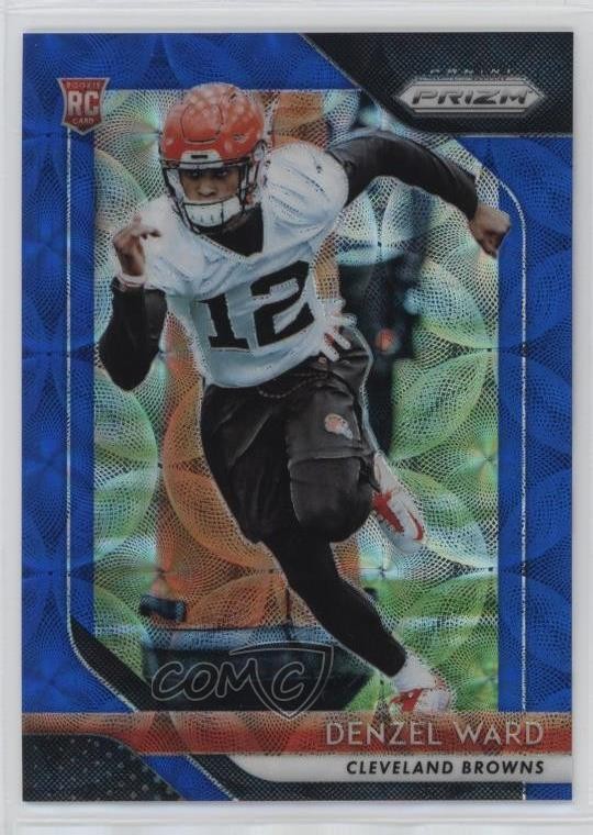 2018 Panini Prizm Rookie Blue Scope Prizm 57/99 Denzel Ward #241 Rookie RC 0rt