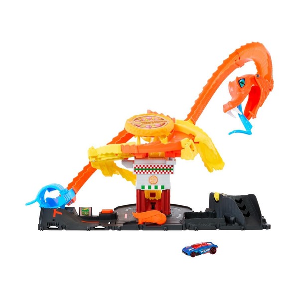 Mattel Hot Wheels® City - Pizza Slam Cobra Attack - Figur & Fahrzeug - Neu &-image