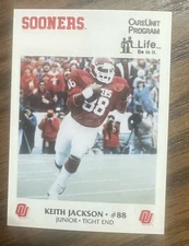 1986 McDag Care Unit Program OU Oklahoma Sooners Keith Jackson RC Natl Champs