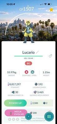 Pokémon G0 Lucario Shiny Mega Evolution Kalos Tour 2026 Los Angeles Background