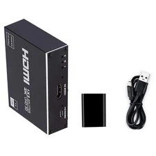 1x3 HDMI Splitter 1 in 3 Out HDMI 1.4b Splitter Audio Video Splitter Box 4 Port