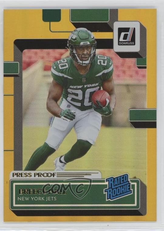 2022 Panini Donruss Rated Rookie Press Proof Premium Breece Hall #314 11yh