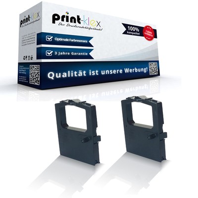 2x Kompatible Schriftbänder für OKI 52102001/ML 182 Doppelpack-Drucker Pro Serie