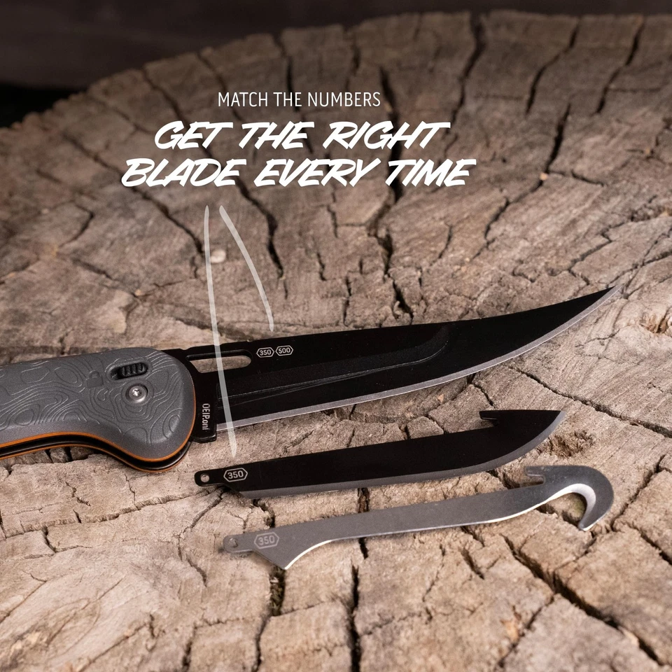 Cuchillo de caza plegable OUTDOOR EDGE HTX 5" - Incluye 3 puntos de caída, 2... Foto 4 de 4