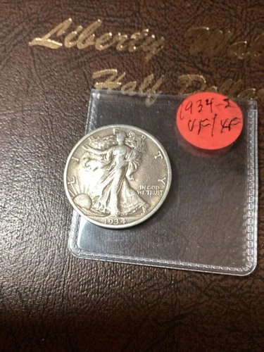 1934S Better Date Silver Walking Liberty Half  VF/XF You Get Coin In Photos!