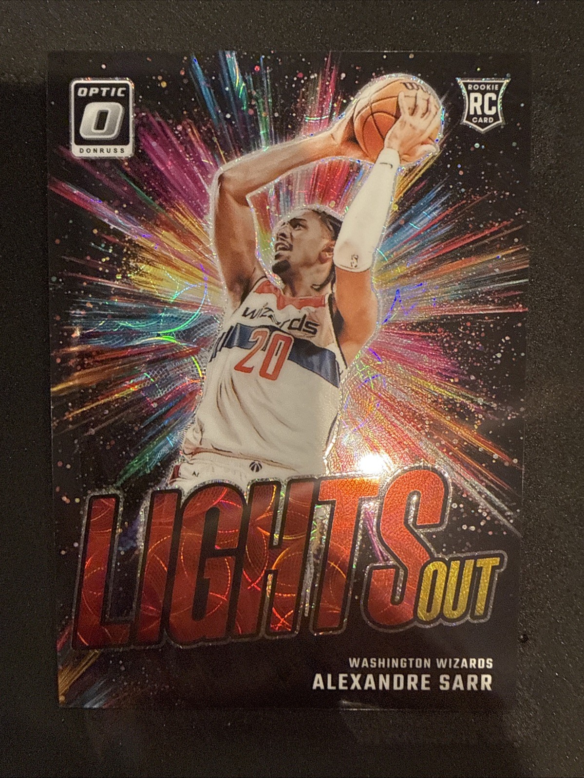 2024-25 DonRuss Optic Alexandre Sarr Lights Out Red Choice /99