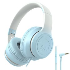 L22 Wired Headphones for Kids Girls Boys Women with Microphone Foldable Stere