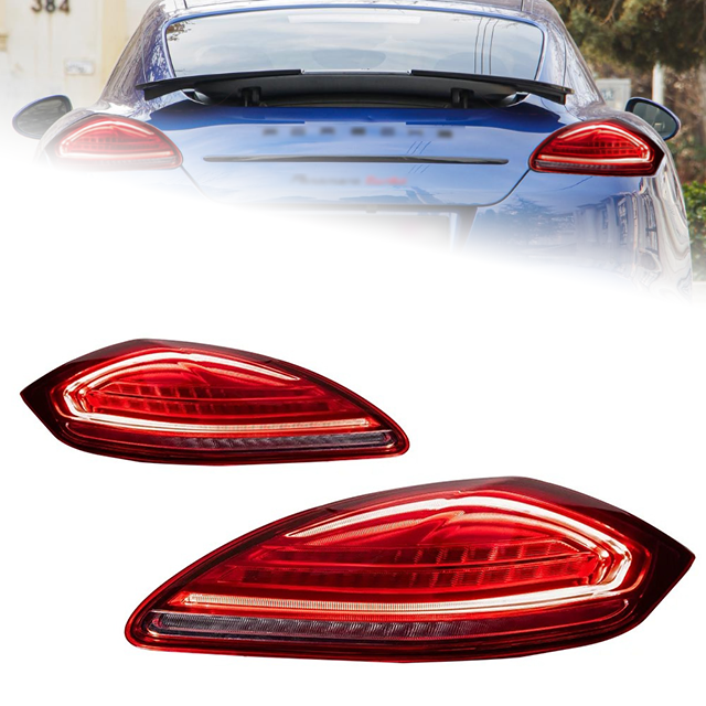 For 2010-2013 Porsche Panamera 970.1 Red LED Rear Tail Lights Brake Lamp