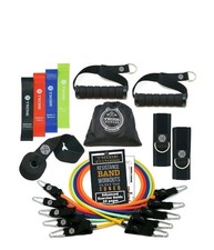 TRIBE Resistance Bands Set with Loop Bands I Bands for Men Women with Workout...
