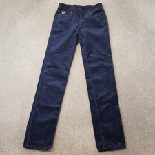 Lois Mens Trousers 28x33 Blue Slim Jumbo Cords Preppy Spain Jeans W28 L33