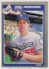 Orel Hershiser 1985 Fleer #371 Rookie Card RC. rookie card picture