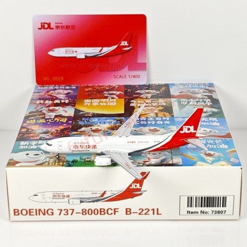 1:400 Geministar JD Express B737-800F B-221L Aircraft Model+Free Tractor - Picture 3 of 14