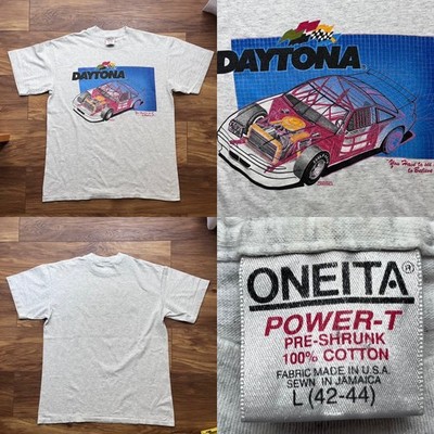 Vintage 90s Y2K Nascar Daytona mid-florida cotton t-shirt oneita power-t - L
