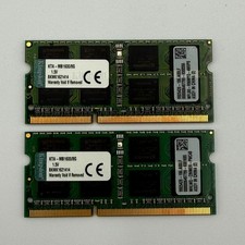 Kingston 16GB 2x8GB DDR3 1600MHz PC3-12800S Laptop RAM SO-DIMM KTA-MB1600/8G