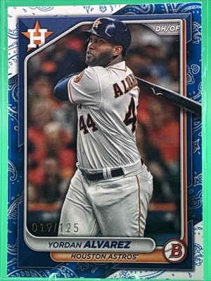 2024 Bowman - Yordan Alvarez #53 Blue Pattern /125