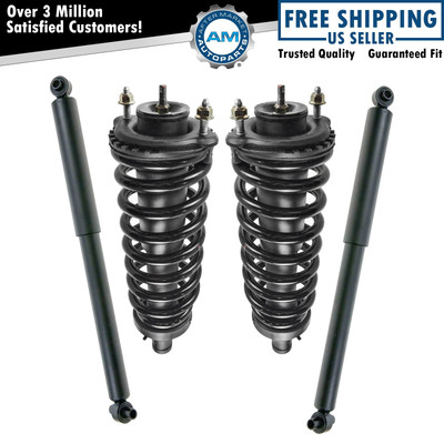 Set Front Struts & Rear Shocks 4pc Fits 02-09 Chevrolet Trailblazer GMC Envoy