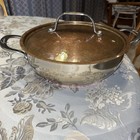 Lagastina Giaga 4 Qt./3.8 L Copper Clad Pan With Hammered Copper Clad Lid-Exc. — photo 1