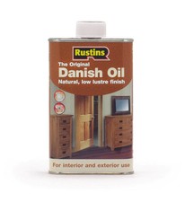 Rustins  Original Danish Oil Wood Finish  CLEAR  500ML