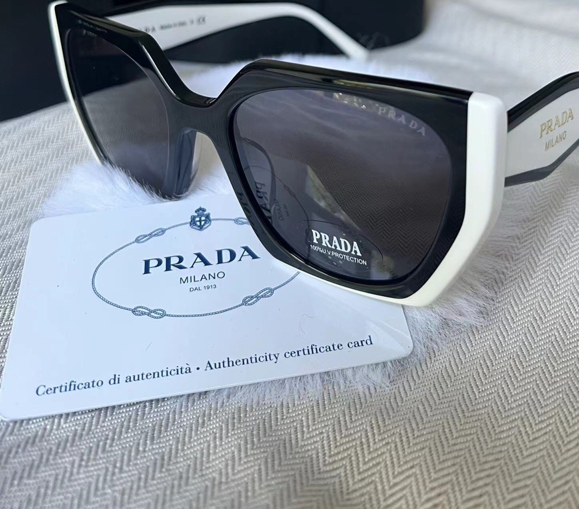 PRADA PR15WS 09Q5S0 54MM Black Talc Dark Grey Women's Sunglasses