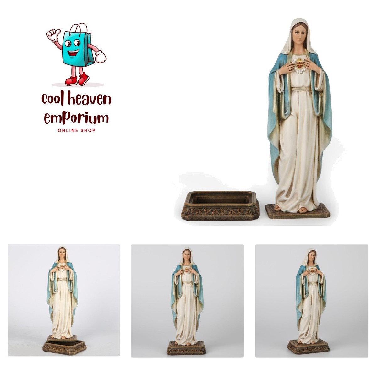 Catholic Immaculate Heart Mary Statue, 10