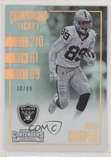 2016 Panini Contenders Championship Ticket 30/99 Amari Cooper #72 0c6