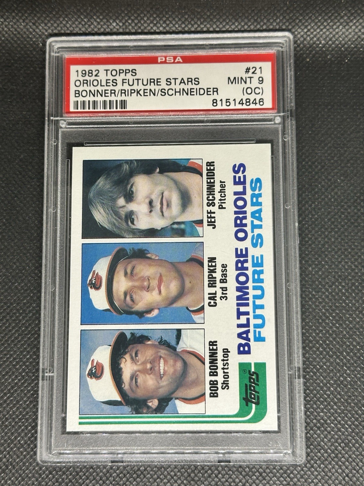 1982 Topps Future Stars Cal Ripken ROOKIE RC PSA 9 & Starting Lineup AUTO /995 view 2