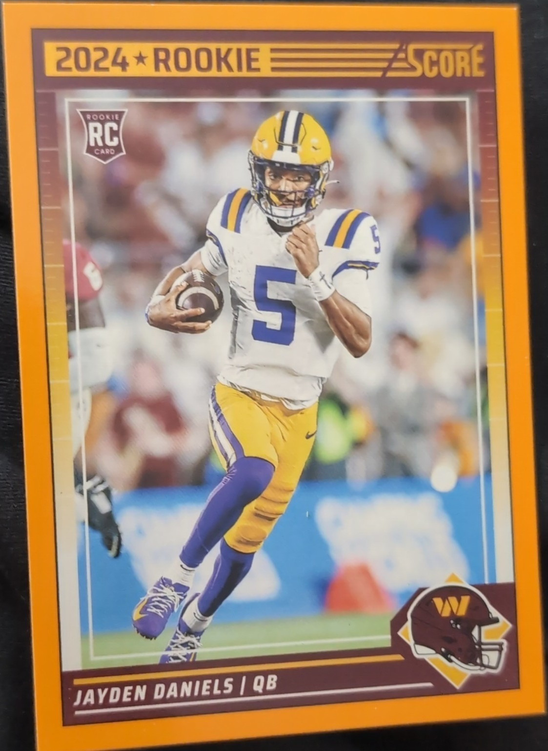 Panini 2024 Score Rookies Jayden Daniels Orange #302 Washington Commanders