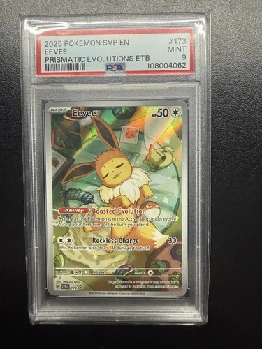 Pokémon Eevee 173 Scarlet & Violet Promo Holo PSA 9 2025 TCG Card