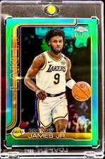 2025 Topps Chrome Bronny James Jr. Green Refractor /299 RC Los Angeles Lakers