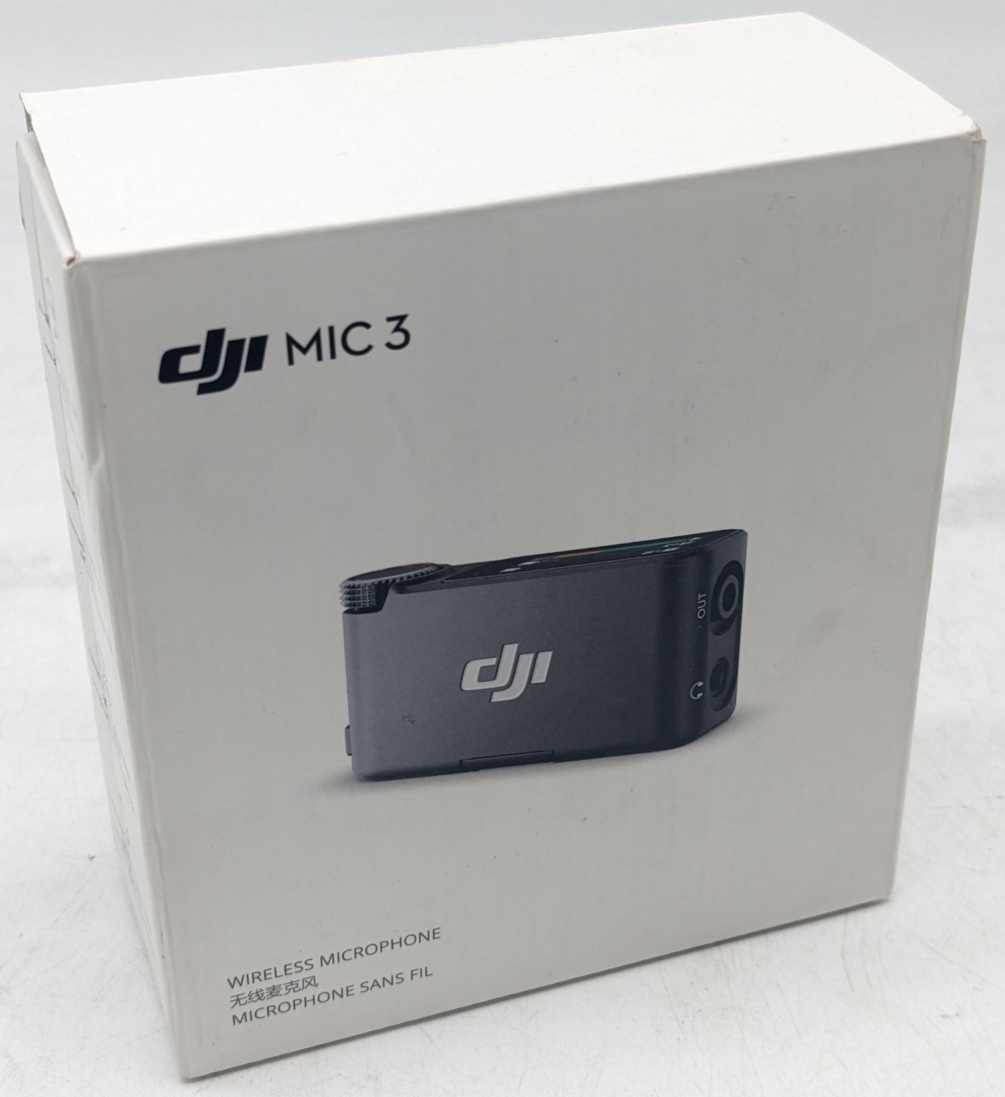 DJI Mic 3 Wireless Microphone Receiver w/ Pouch, Phone Adapter &Audio/Data Cable