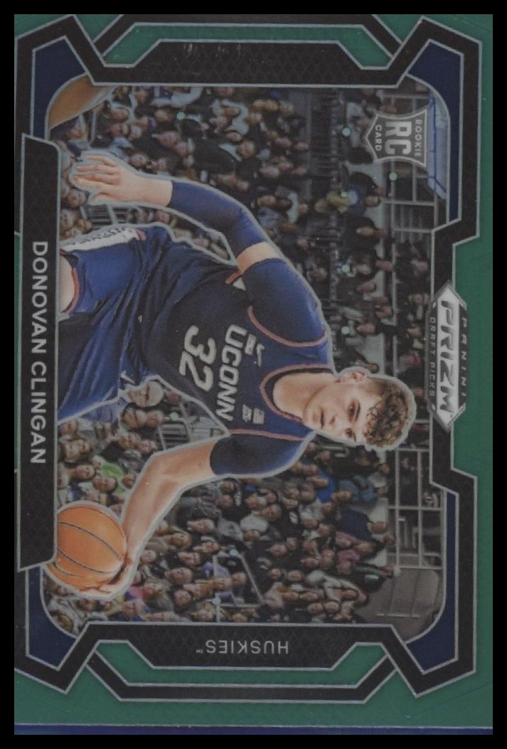 2024 Panini Prizm Draft Picks #95 Donovan Clingan Variation Green RC